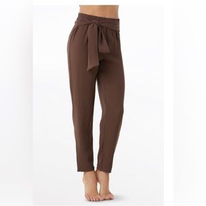 Balera Purply Brown TieFront Pant